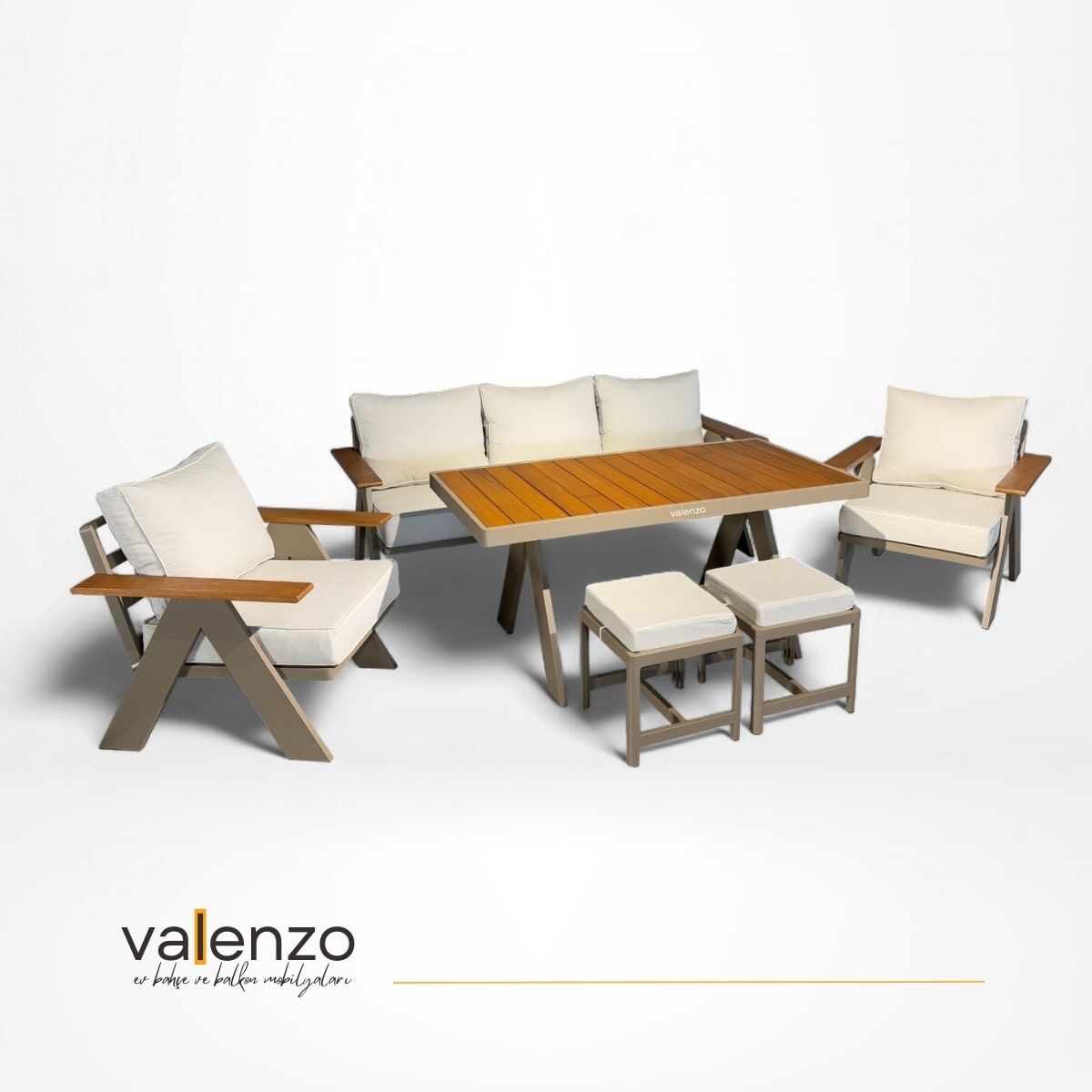 Angora Alüminyum Oturma Grubu