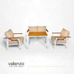 Albino İkili Alüminyum Oturma Grubu