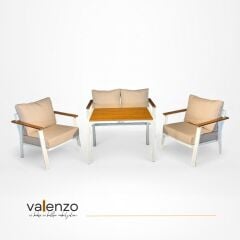 Albino İkili Alüminyum Oturma Grubu