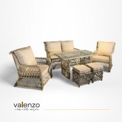 Bodrum S İkili Rattan Oturma Grubu