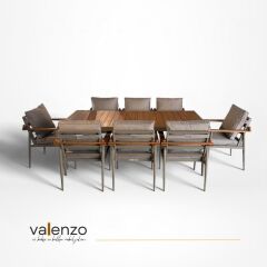 Efes Alüminyum Masa Sandalye Takımı 8 Kişilik