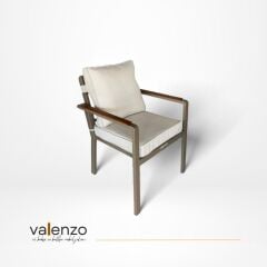 Alesso Alüminyum Masa Sandalye Takımı 6 Kişilik