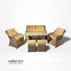 Boss İkili Rattan Oturma Grubu