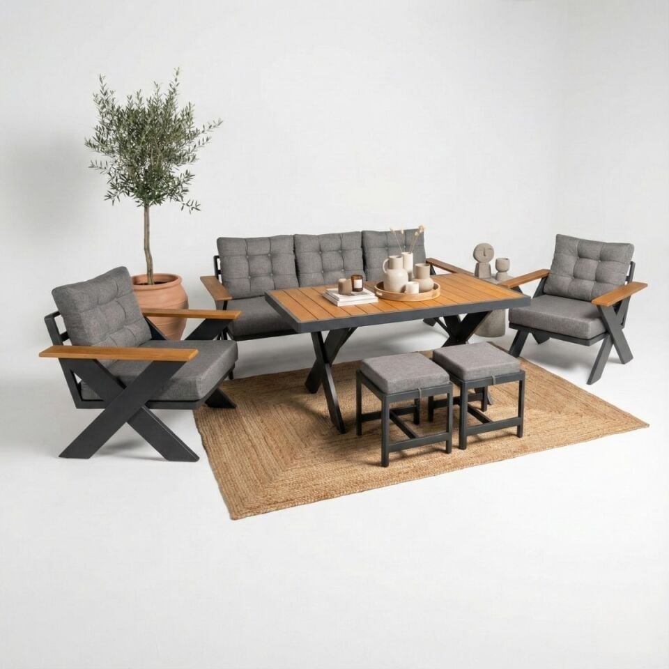 Viena Alüminyum Oturma Grubu