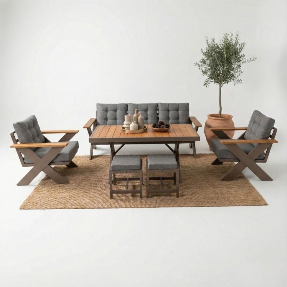 Viena Alüminyum Oturma Grubu