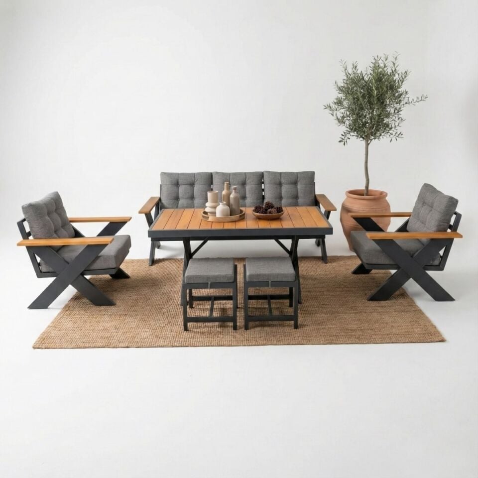 Viena Alüminyum Oturma Grubu