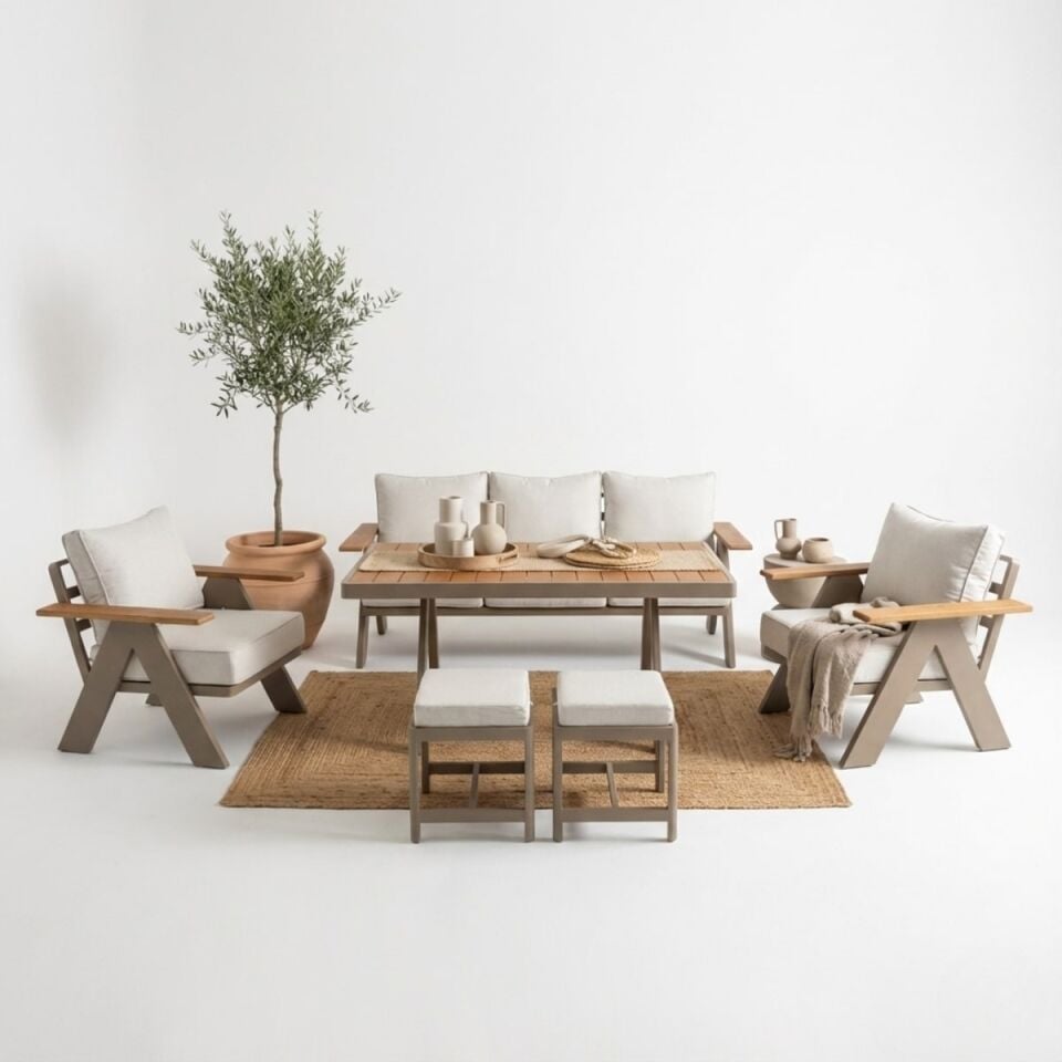 Angora Alüminyum Oturma Grubu