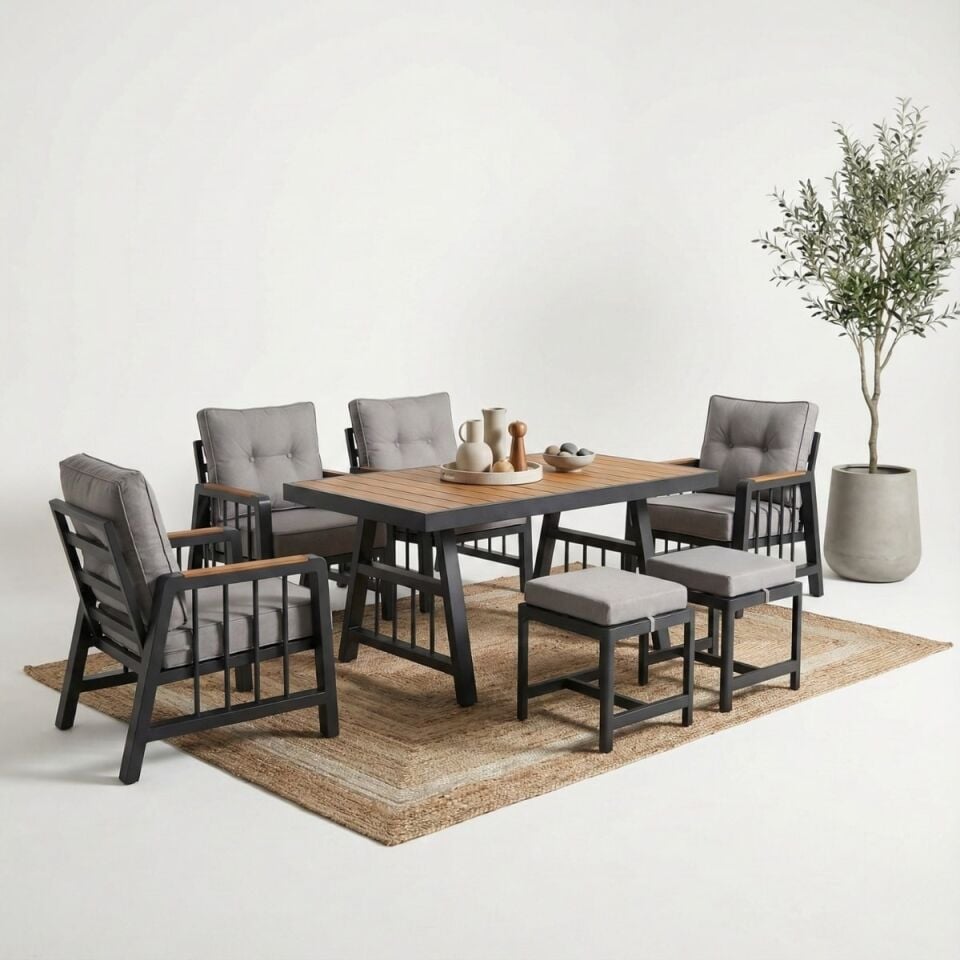 Piero Alüminyum Oturma Grubu