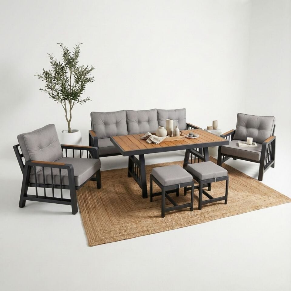 Piero Alüminyum Oturma Grubu