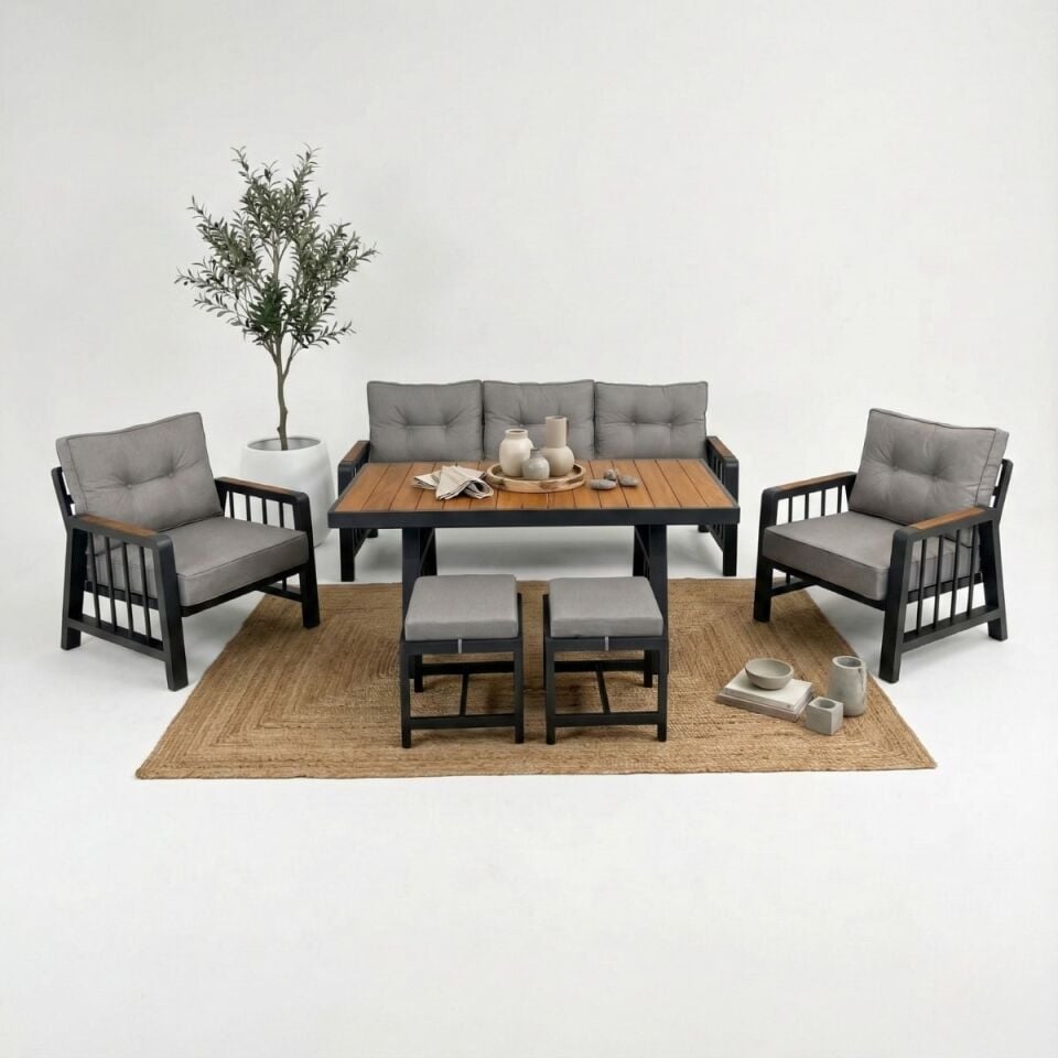 Piero Alüminyum Oturma Grubu