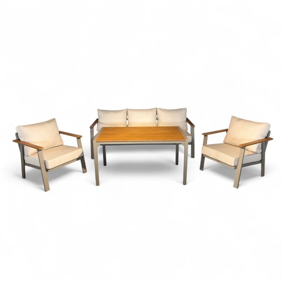 Albino Alüminyum Oturma Grubu