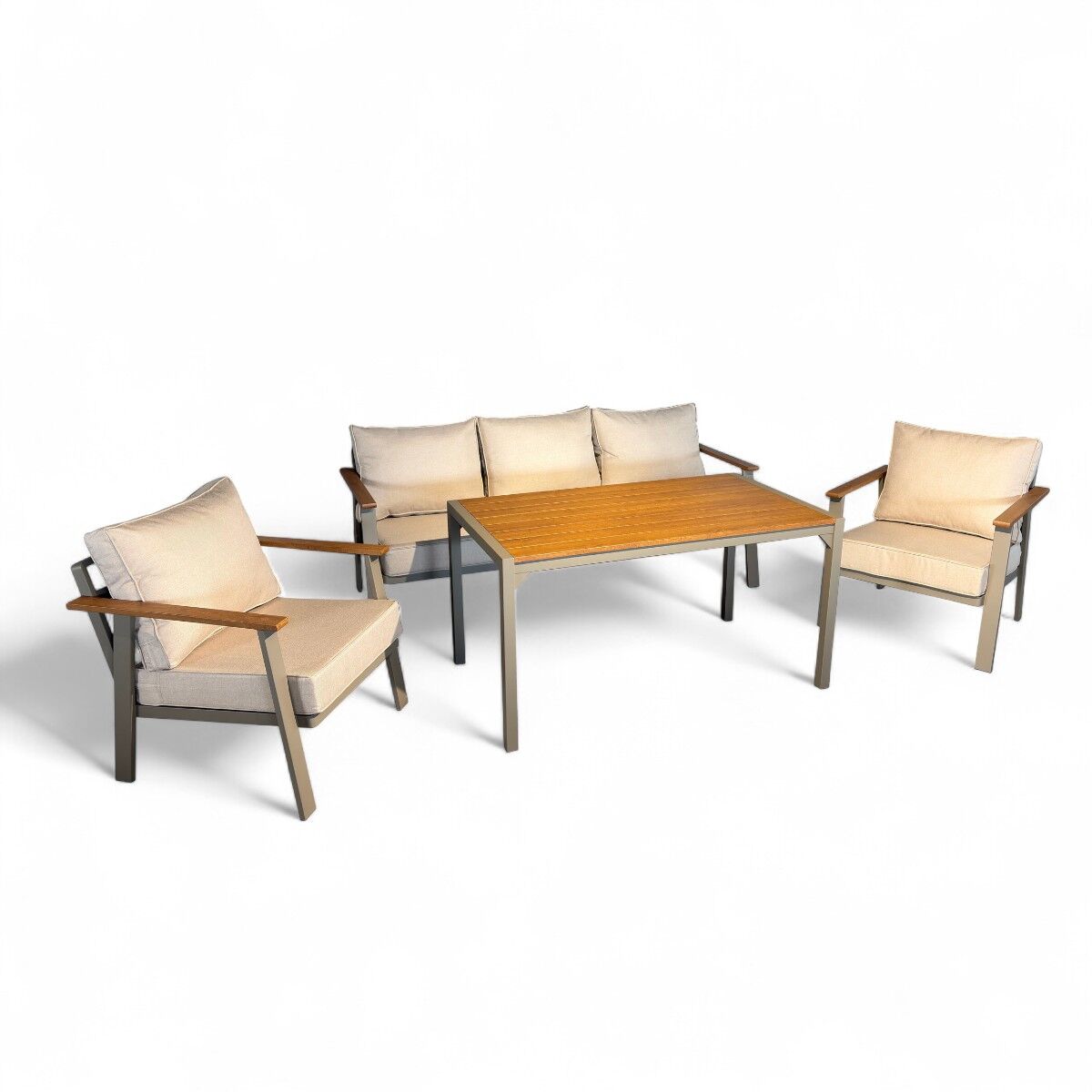 Albino Alüminyum Oturma Grubu