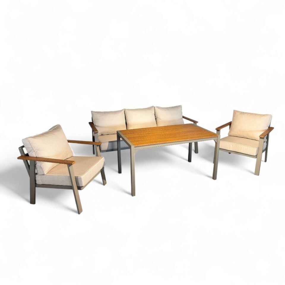 Albino Alüminyum Oturma Grubu