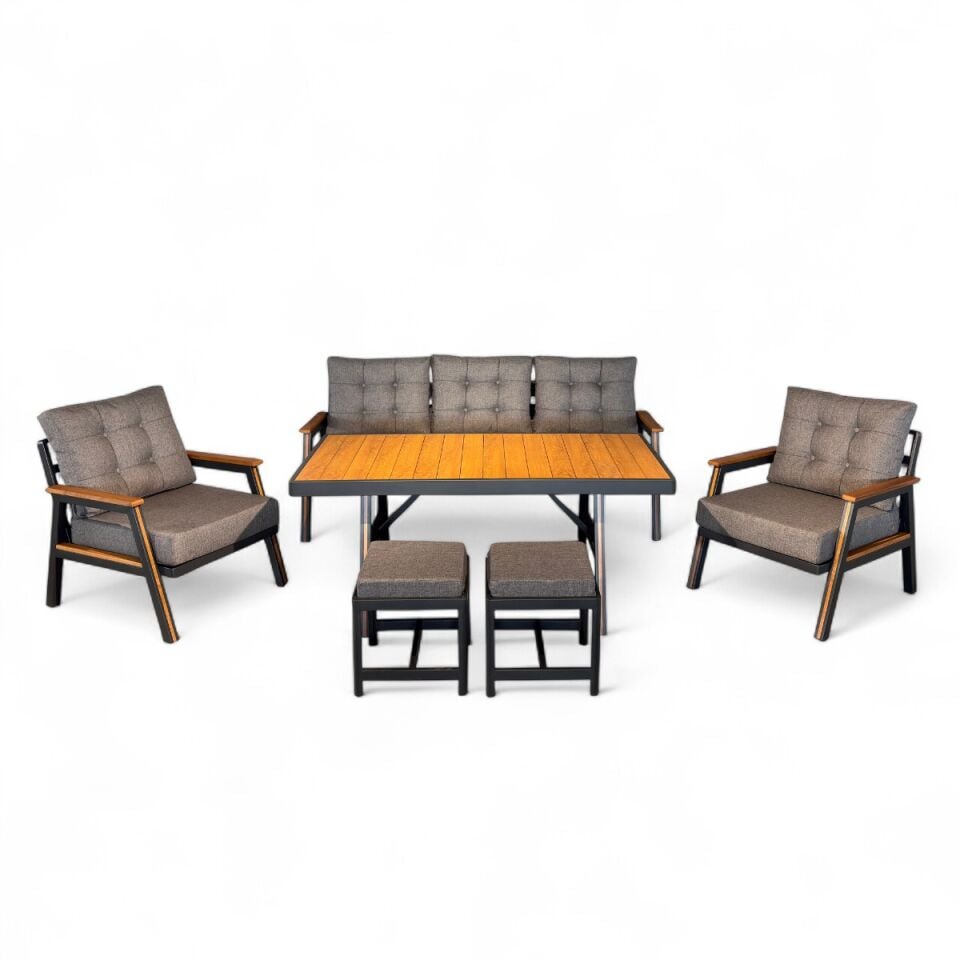 Parma Alüminyum Oturma Grubu