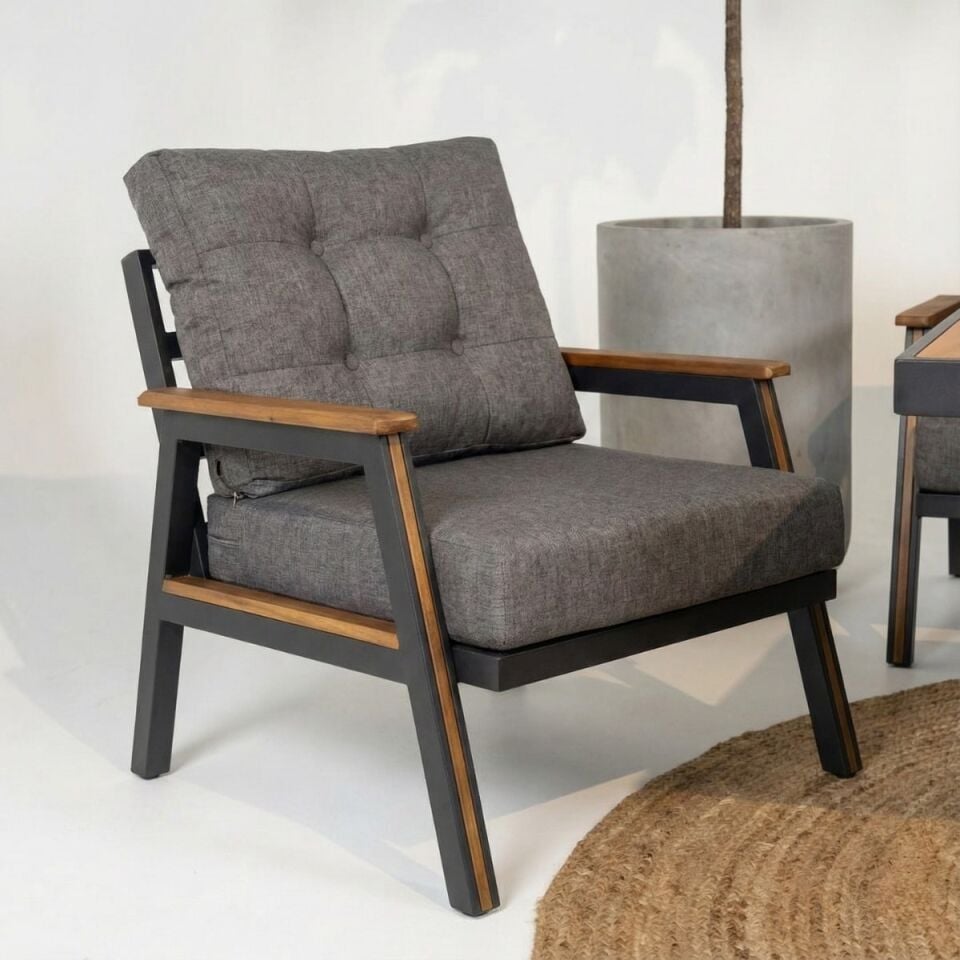 Parma Alüminyum Oturma Grubu