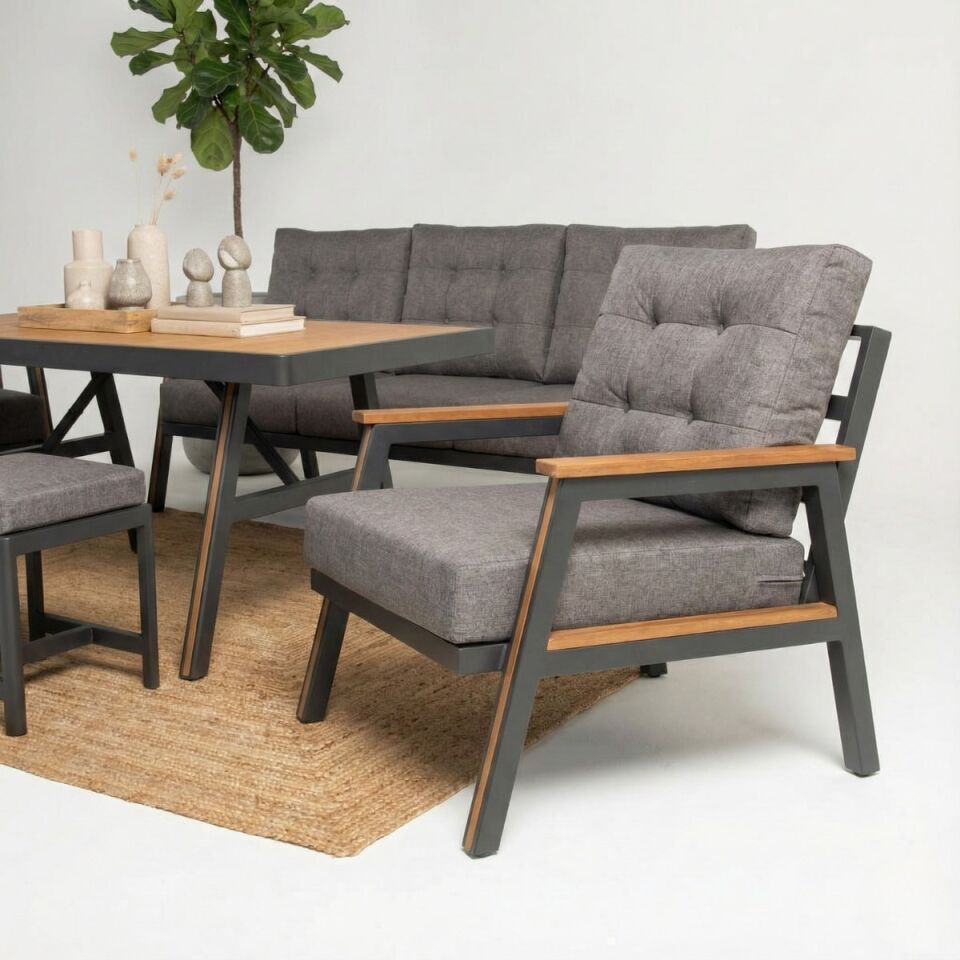 Parma Alüminyum Oturma Grubu