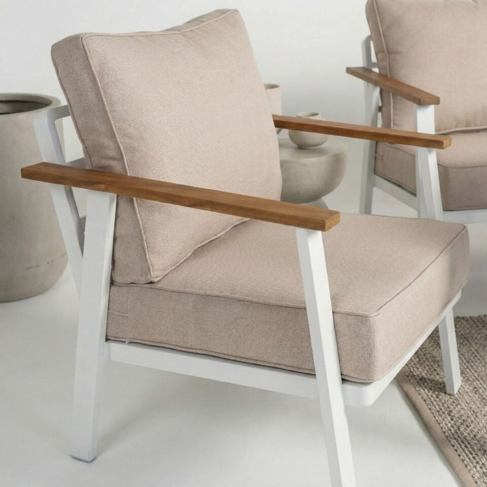 Albino İkili Alüminyum Oturma Grubu