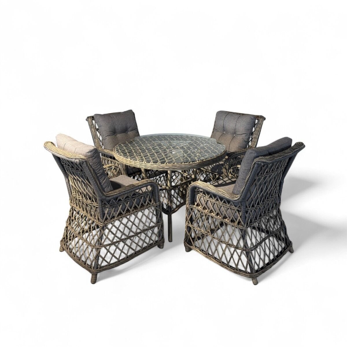 Bodrum 4 Kişilik Rattan Masa Sandalye Takımı