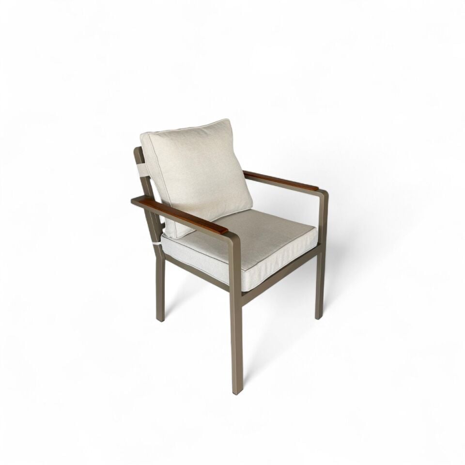 Alesso Alüminyum Masa Sandalye Takımı 6 Kişilik