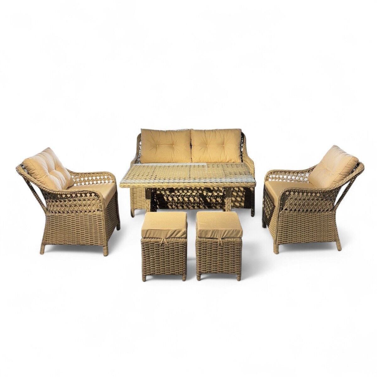 Boss İkili Rattan Oturma Grubu