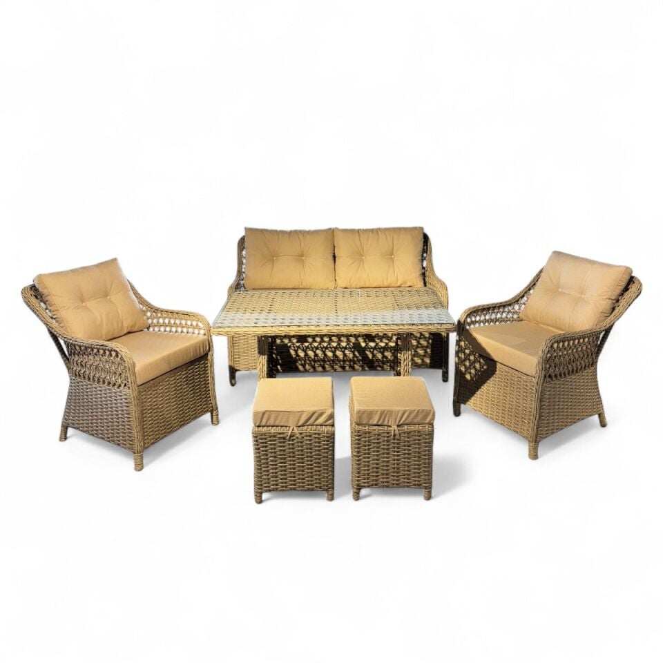 Boss İkili Rattan Oturma Grubu