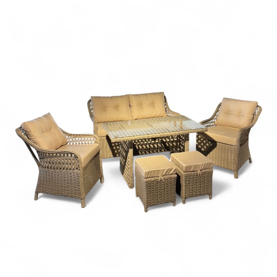 Boss İkili Rattan Oturma Grubu