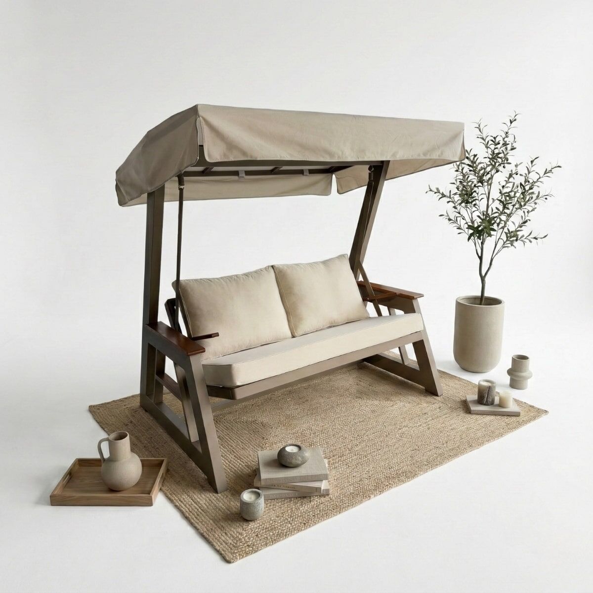 Angora Alüminyum Yataklı Salıncak