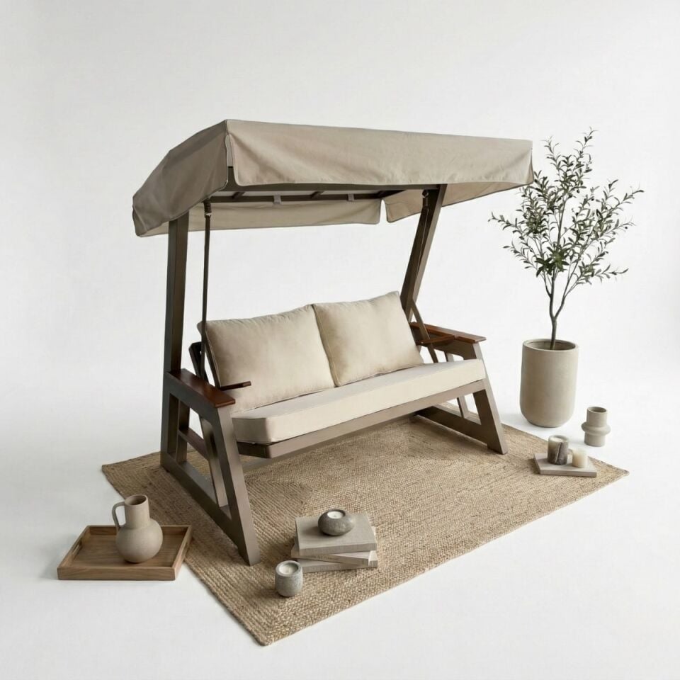 Angora Alüminyum Yataklı Salıncak