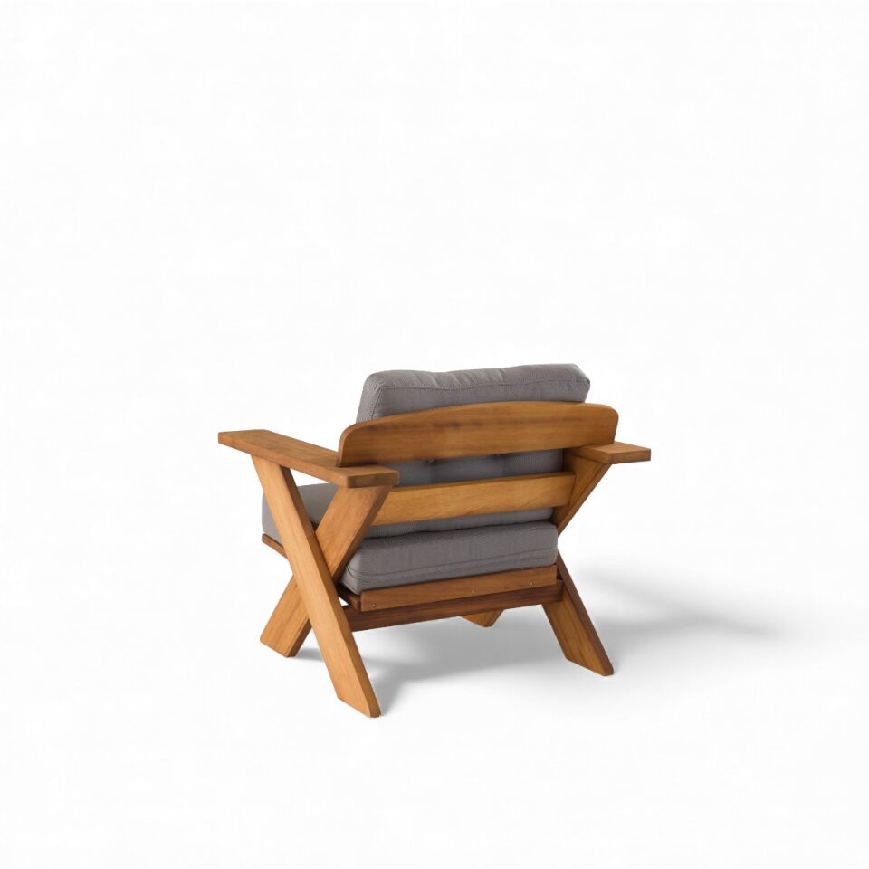 Albatros İroko Ahşap Oturma Grubu