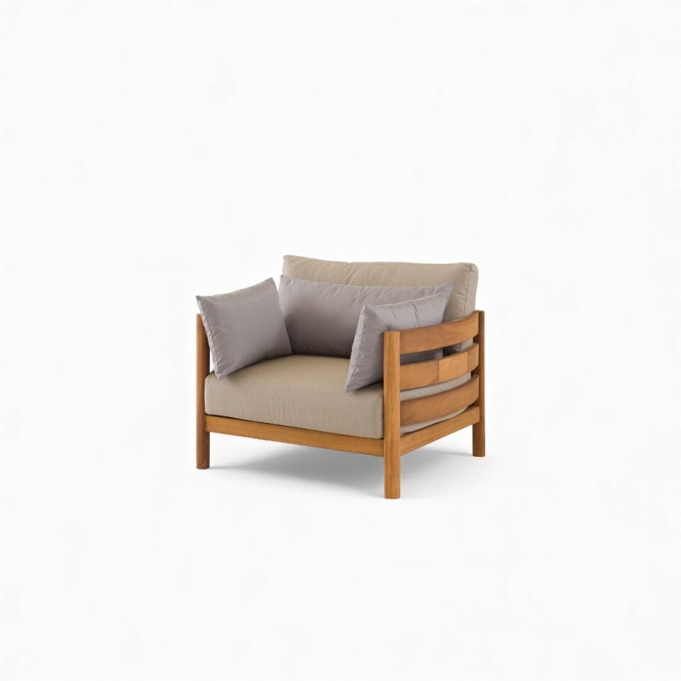 Gloster İroko Ahşap Oturma Grubu