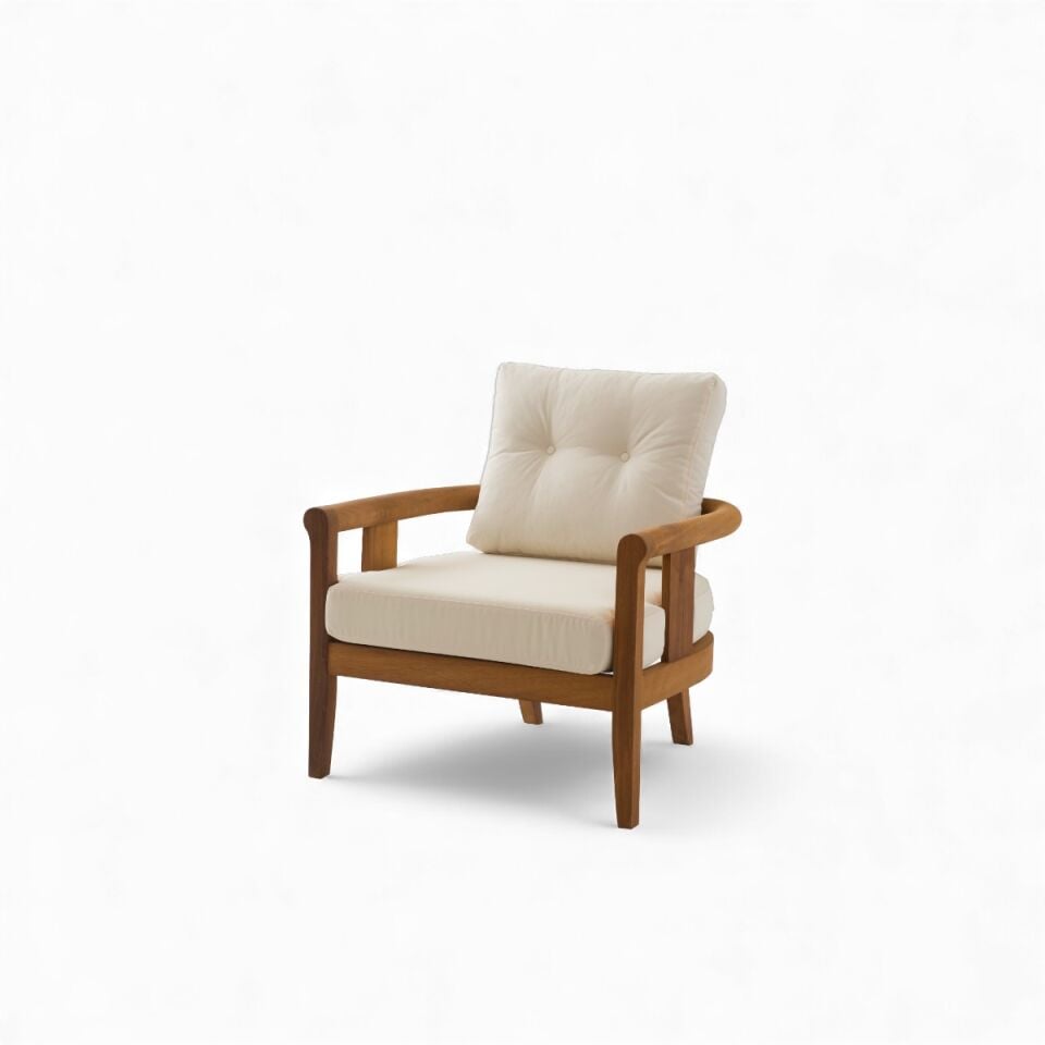 Rose İroko Ahşap Oturma Grubu