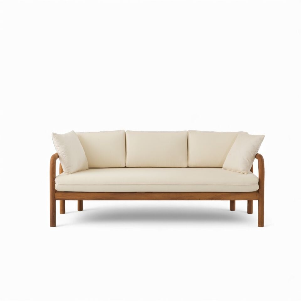 Urla İroko Ahşap Oturma Grubu