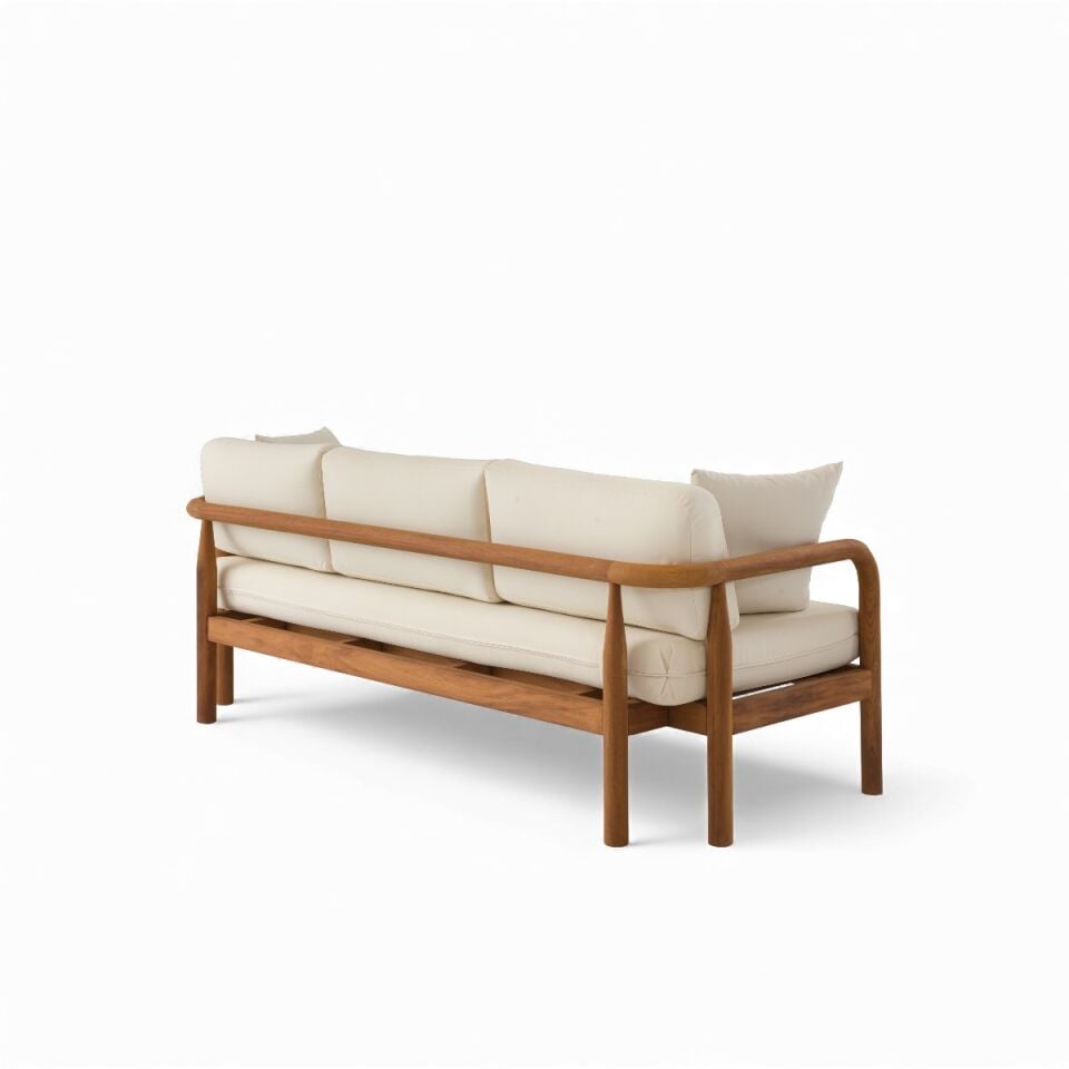 Urla İroko Ahşap Oturma Grubu