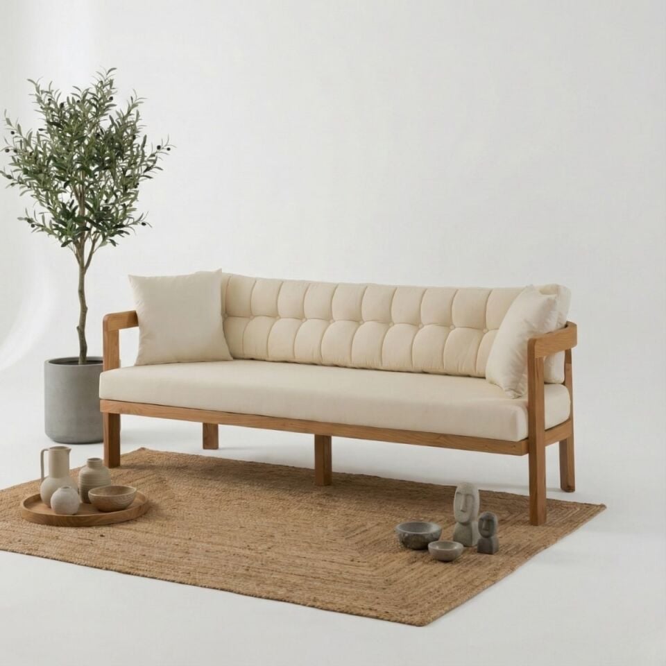 Austin İroko Ahşap Oturma Grubu