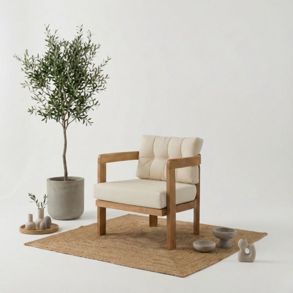 Austin İroko Ahşap Oturma Grubu