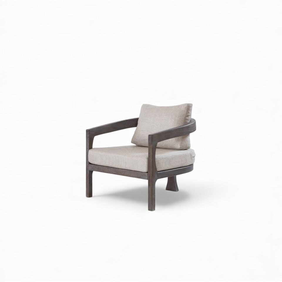 Venessa İroko Ahşap Oturma Grubu