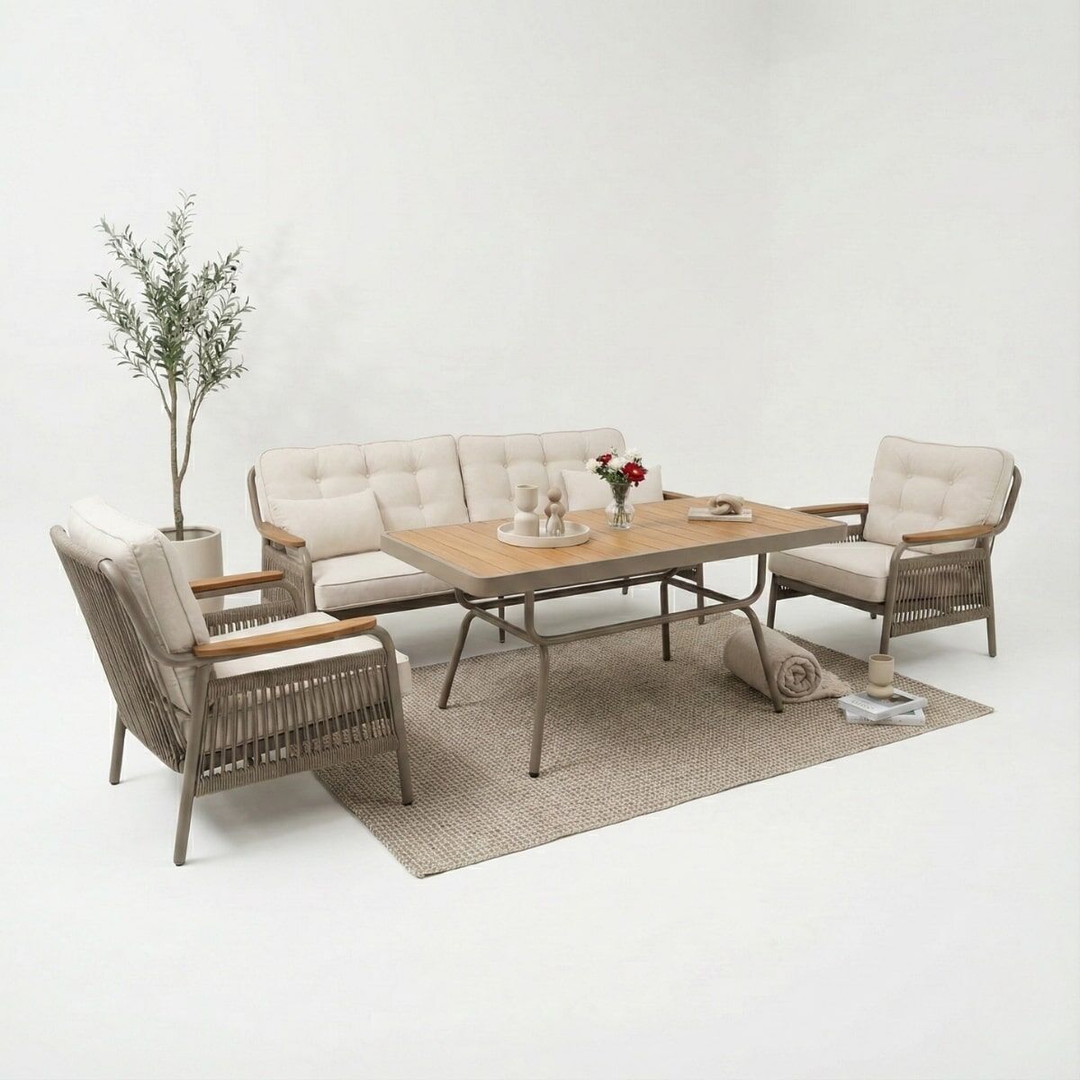 Polo Alüminyum Oturma Grubu