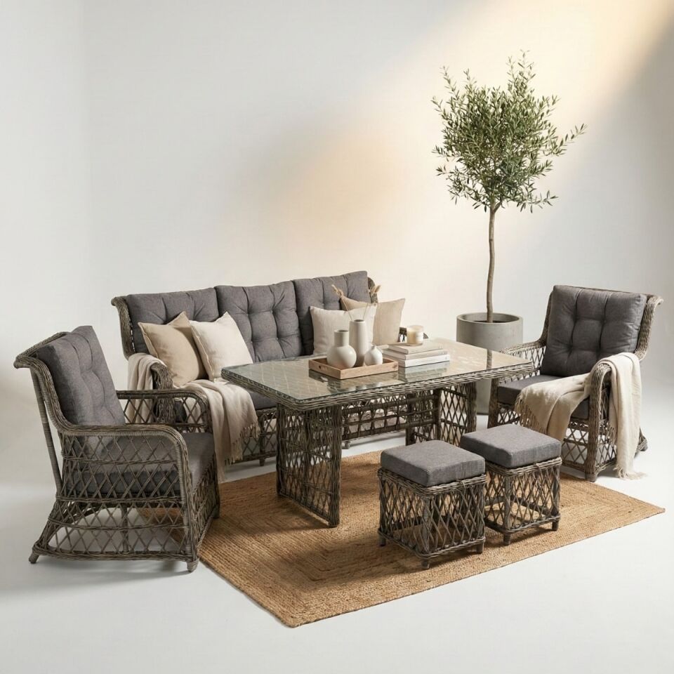 Bodrum Rattan Oturma Grubu