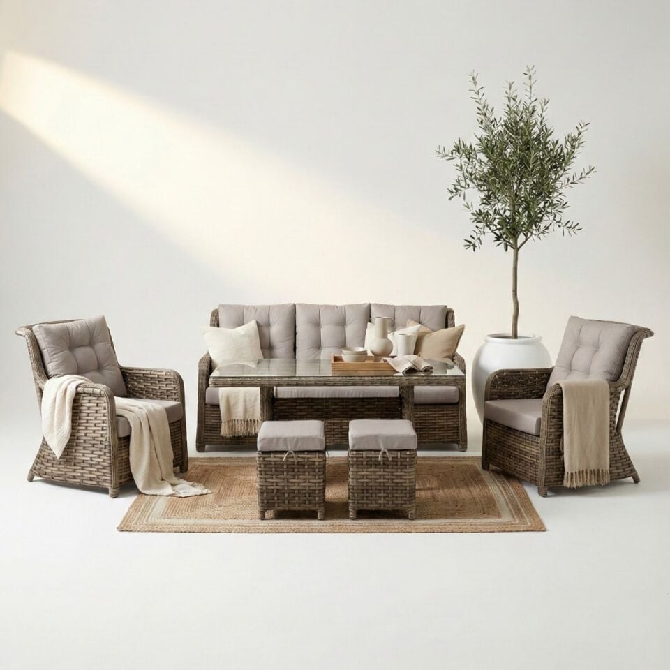 Milas Rattan Oturma Grubu