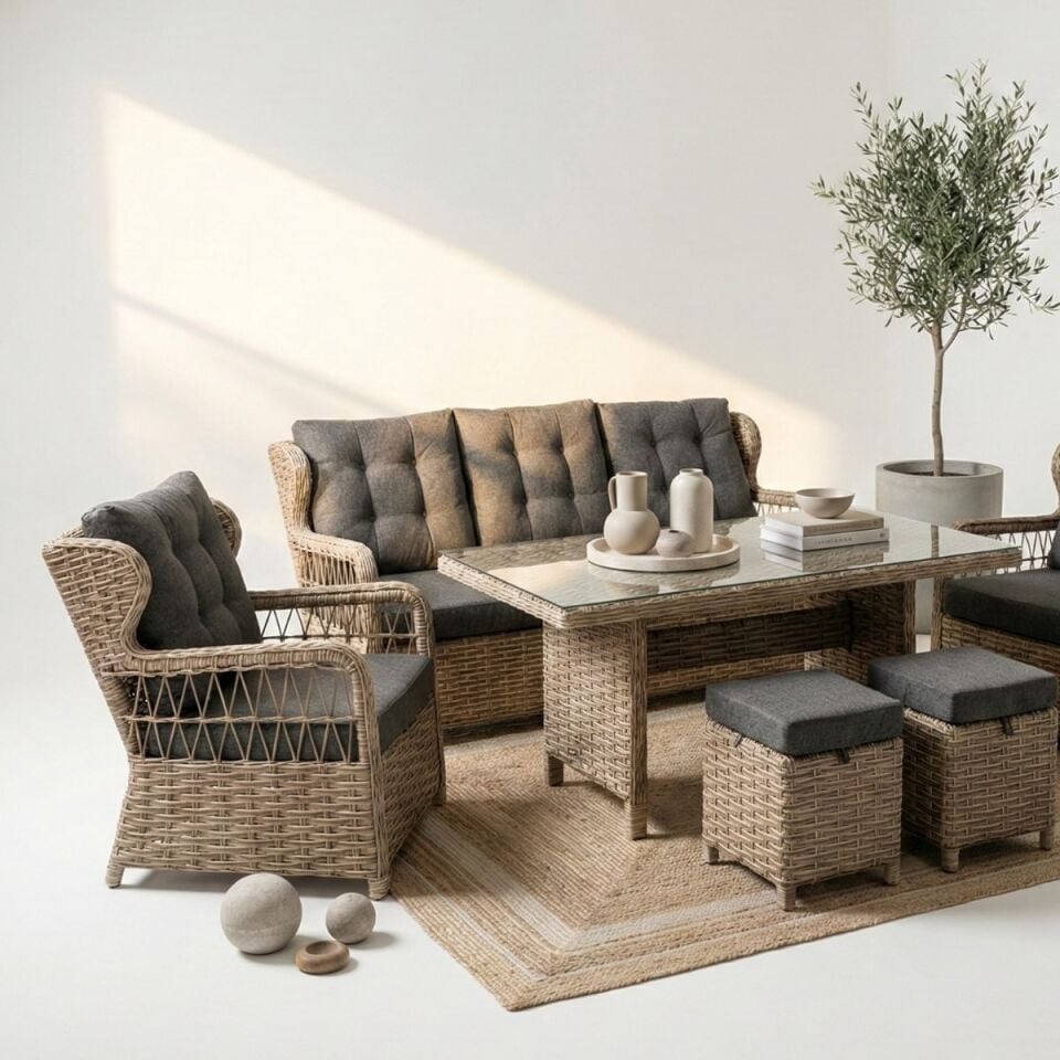 Cunda Rattan Oturma Grubu