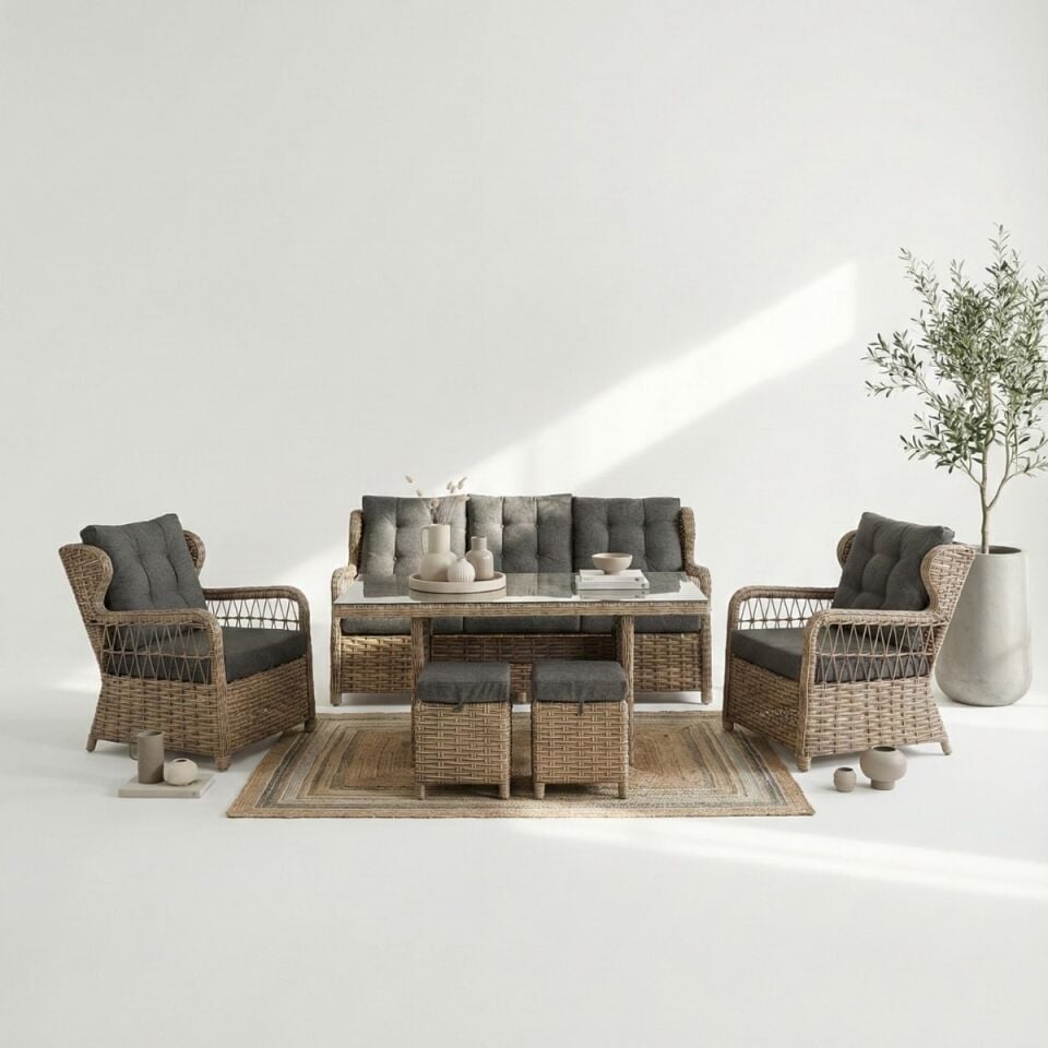 Cunda Rattan Oturma Grubu