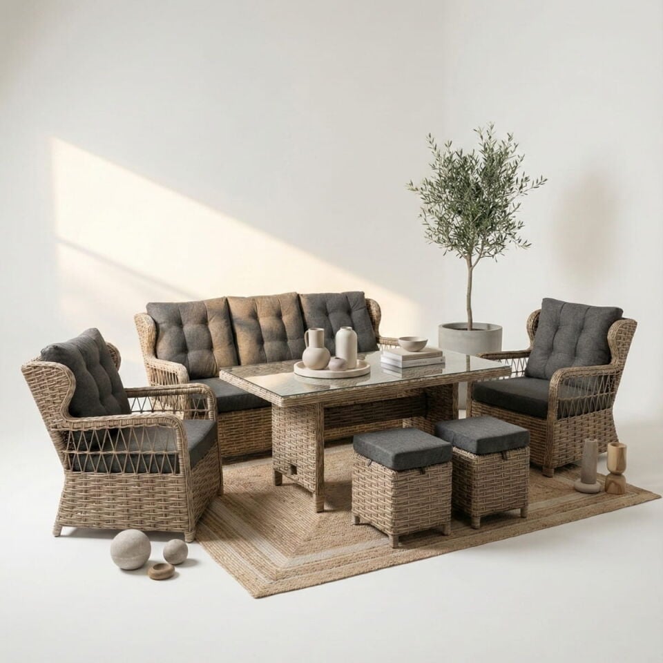 Cunda Rattan Oturma Grubu